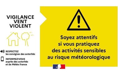 Vigilance jaune – Vent violent