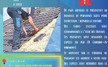 La gendarmerie départementale des Pyrénées-Orientales alerte sur la présence de faux artisans sévissant dans la région