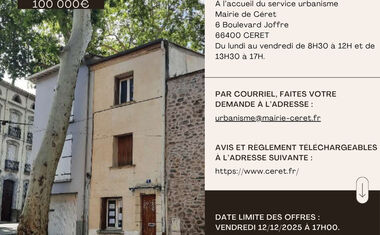 Vente d’une maison communale