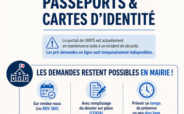 Passeports et cartes d’identité : démarches toujours possibles en mairie
