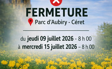 Fermeture temporaire du Parc d'Aubiry